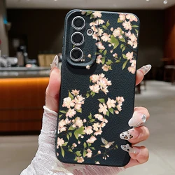Cherry Blossom Sakura Phone Case - Elegant Floral Design for Samsung S25 Edge (A683 Black)