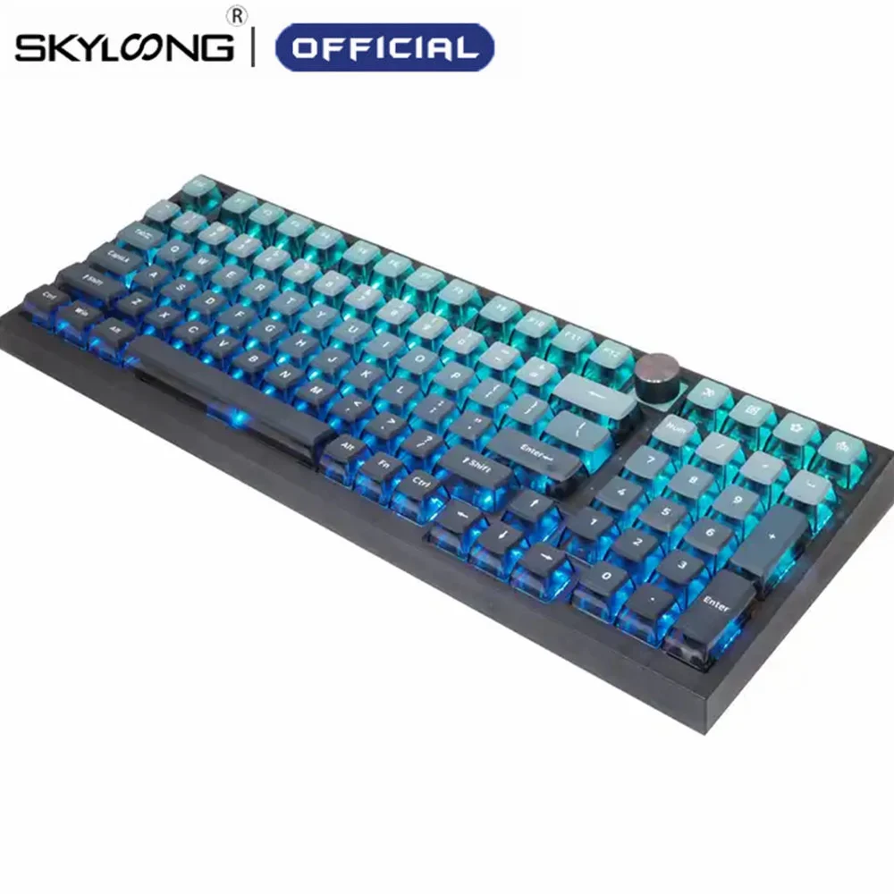 

SKYLOONG GK980 Mechanical Keyboard 98 Keys RGB Backlit Hot Swappable Optical Switch Programmable PBT For PC/Mac Gaming Keyboards