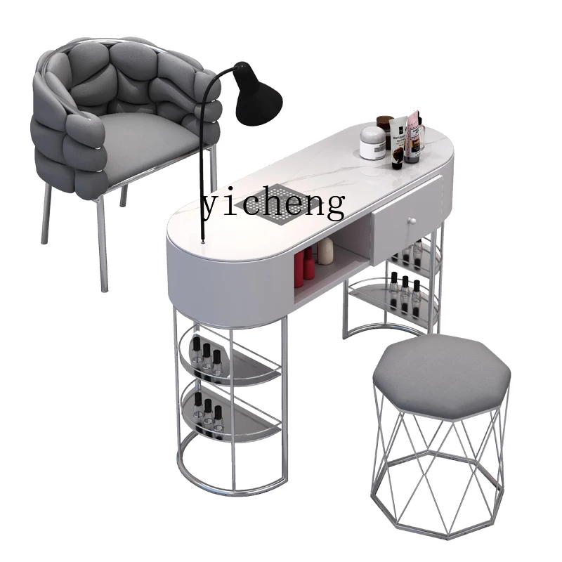 

XL Multifunctional Nail Table and Chair Set Economical Single Double Vacuum Cleaner Nail Table