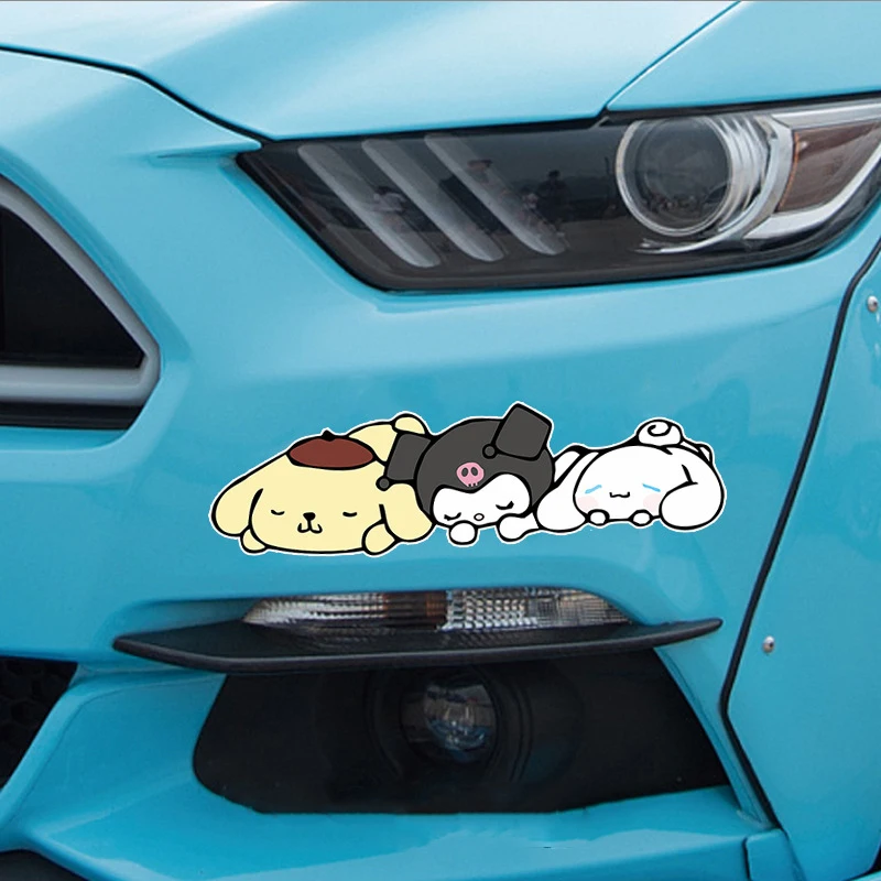 

Sanrio Kawaii стикеры Cinnamoroll Kuromi украшение для кузова автомобиля окна наклейки для грузовика автомобиля мотоцикла велосипеда транспортных средств