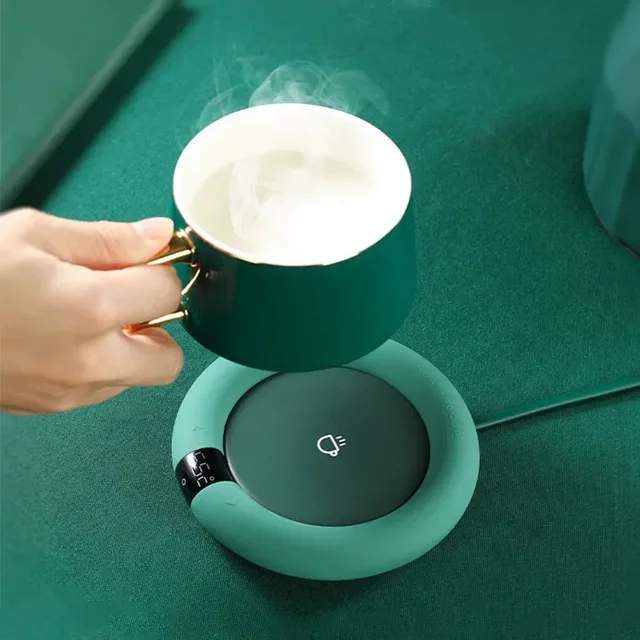 Smart Coffee Mug Warmer per tè latte Home Office Desk usa piastra riscaldante elettrica Coaster Cup Warmer con 3 impostazioni di temperatura 1