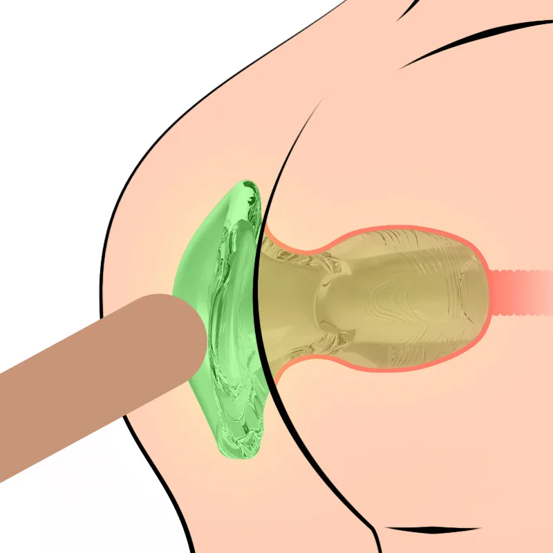 Luminous Hollow Anal Plug Dildo For Men Penis Inserting Anus Expand/Speculum/Tunnel Vaginal Clean SM Enema Sex Toys For Women