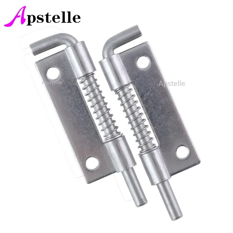 Stainless Steel Spring Barrel Bolt Latch Hinge 1Pc Industrial Cabinet Welding Distribution Cabinet Spring Bolt Hinges door latch