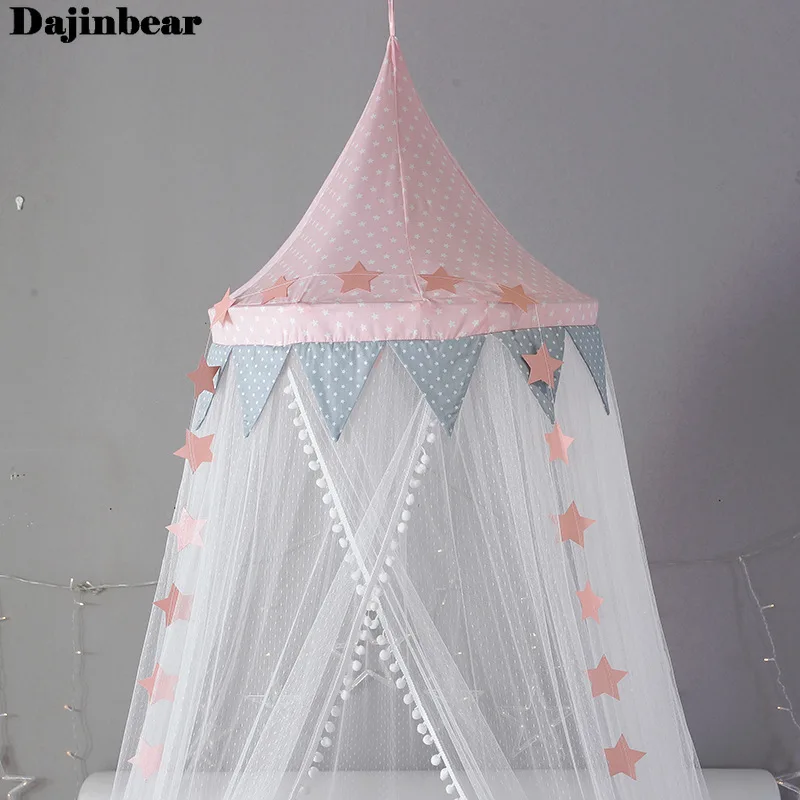 Mosquito Net Curtain for Kid's Room, Round Canopy, Crib Netting, Bed Tent, Decoração de varanda, Girl's Bedroom Accessories, Dropship