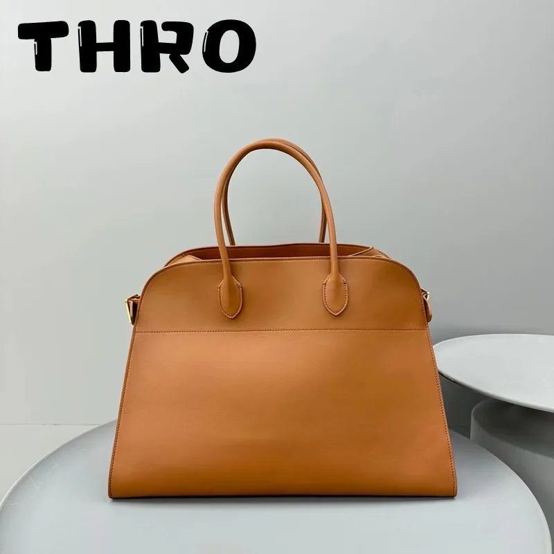 TH RO Women's 15 inch and 17 inch Brown Litchi Silver Hardware Accessories High Quality Large Capacity Top Quality Handbags