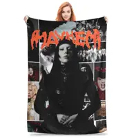 Lady Gaga  Blanket Cover Fleece Mayhem Album Super Warm Throw Blankets for Bedding Couch Bed Rug 1