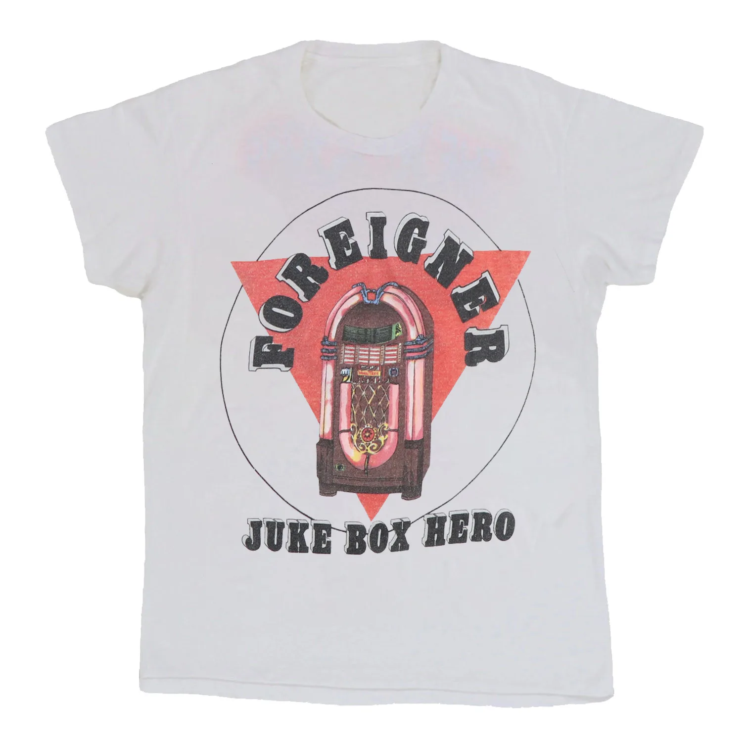 1982 Foreign Juke Box Hero Tour T-Shirt Unisex Rock Band Tee