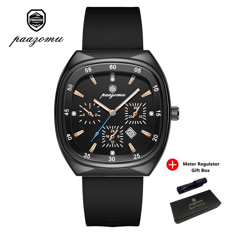 Luxury Silicone Strap Quartz Wrist Watch with Large Dial - Unisex Fashion Timepiece