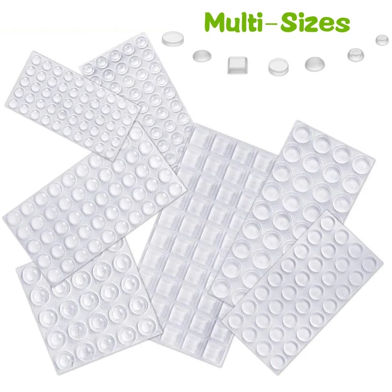 100PCS Self Adhesive Transparent Door Stops Rubber Damper er Cabinet Bumpers Silicone Furniture Pads Cushion Protective Pads door stopper silicone door stopper door stopper bumpers silicone rubber bumpers