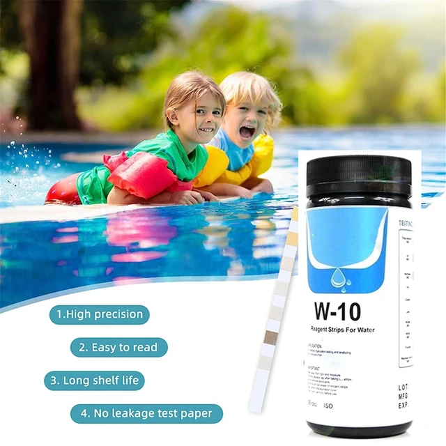 PH And Chlorine 10 In 1 Water Test Paper Best Performance Fit For