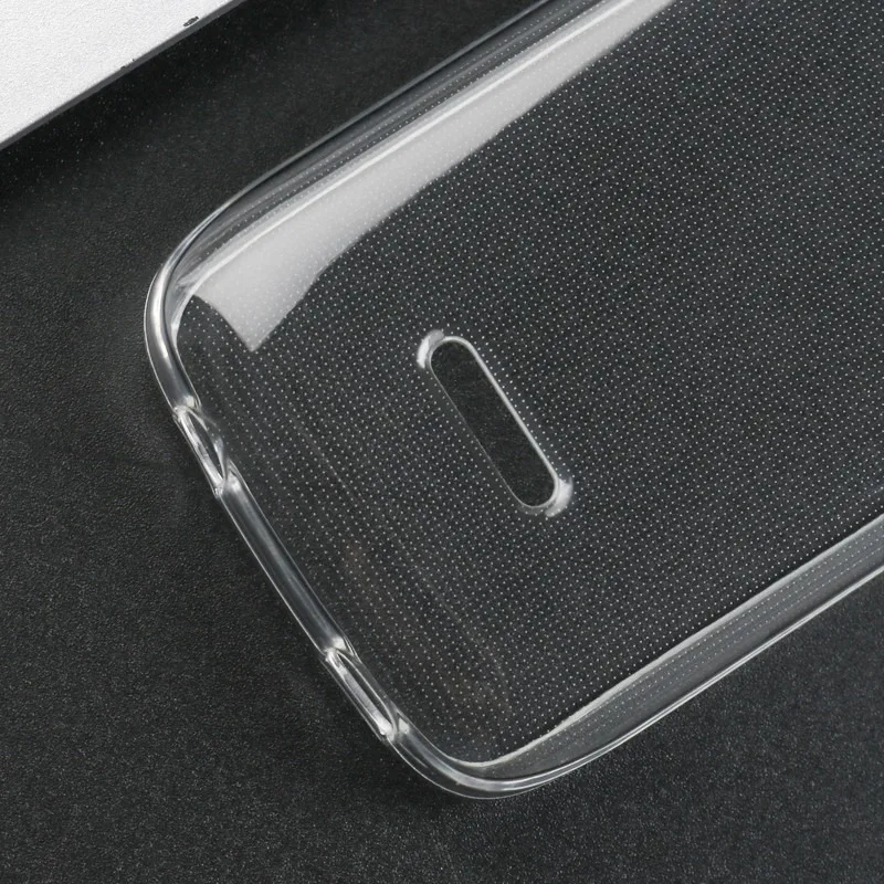 Luxury Transparent Soft TPU Silicone Back Cover, Clear Case
