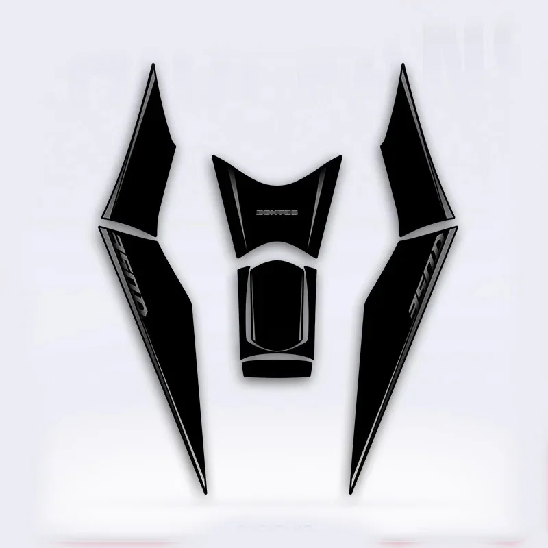 Per Zontes 350D 350 D Pad Serbatoio Gas Serbatoio Cuscinetti Di Trazione Manopole Serbatoio Carburante Adesivi Decorativi Laterali Decalcomania Protet