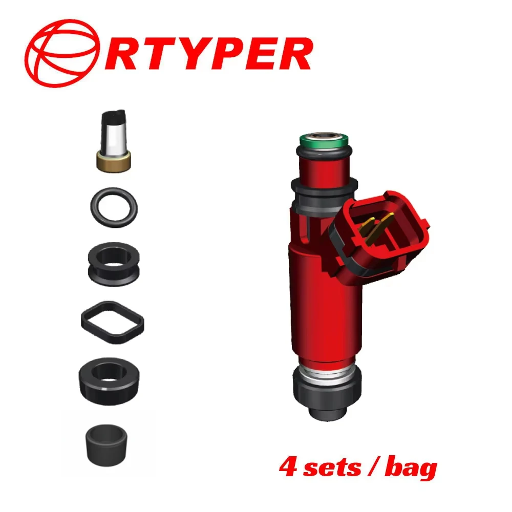 Fuel Injector Repair Kits 4sets 15710-52G00 195500-3260 For Chevrolet Metro Suzuki Swift, Mazda B5 ZL Z6 BP4W13250 Z59913250