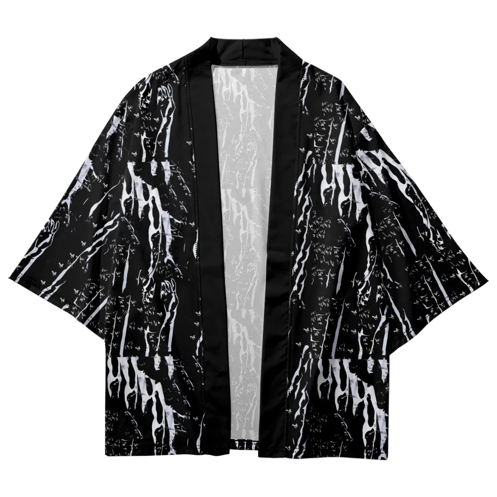 

Japanese Men Kimono Robe Taoist Robe Casual Cardigan Coat Shirts Spring Summer Male Rayon Underwear Home Bathrobe Sleepwear