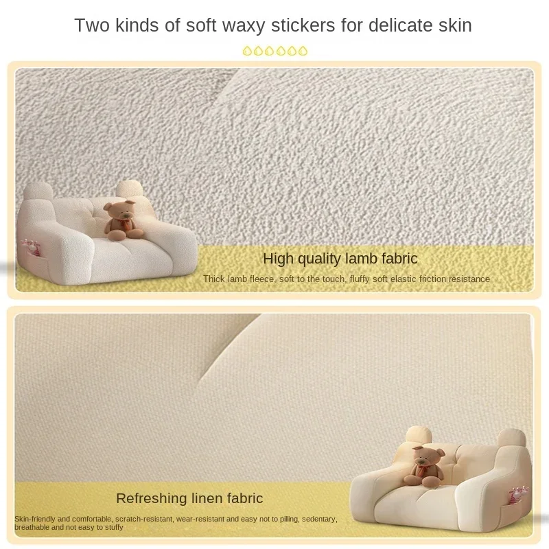 Children&rsquo;s Sofa Reading Book Corner Chair Lazy Bean Bag Stool for Kindergarten Cute Small Sofa for Boys Reading Chair