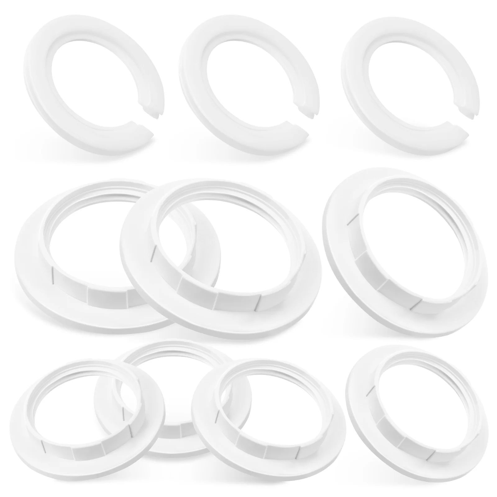 

15 Pcs Bulb Holder Fixing Ring Lamp Shade Adapter E27 Lampshade Parts Plastic Reducer Light