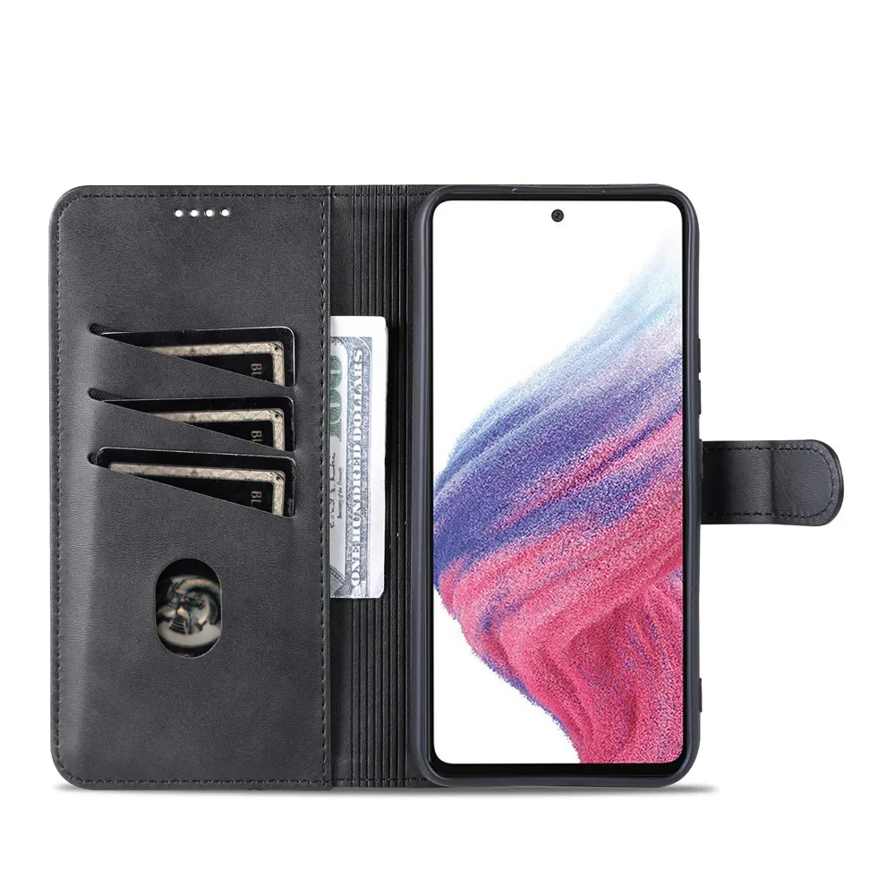 Leather Flip Phone Case with Card Holder & Full Protection