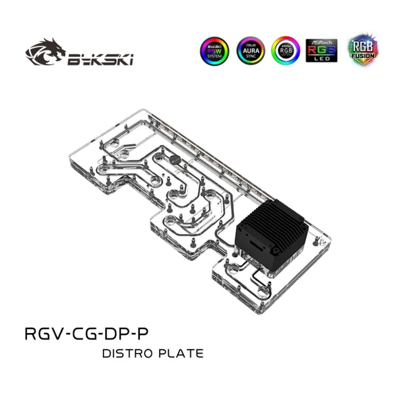 Bykski Acrilico Distro Plate /Board Per Cougar Duoface Pro Rgb Computer Case/Sistema Di Raffreddamento Ad Acqua/Combo Ddc Pump / Rgv-Cg-Dp-P