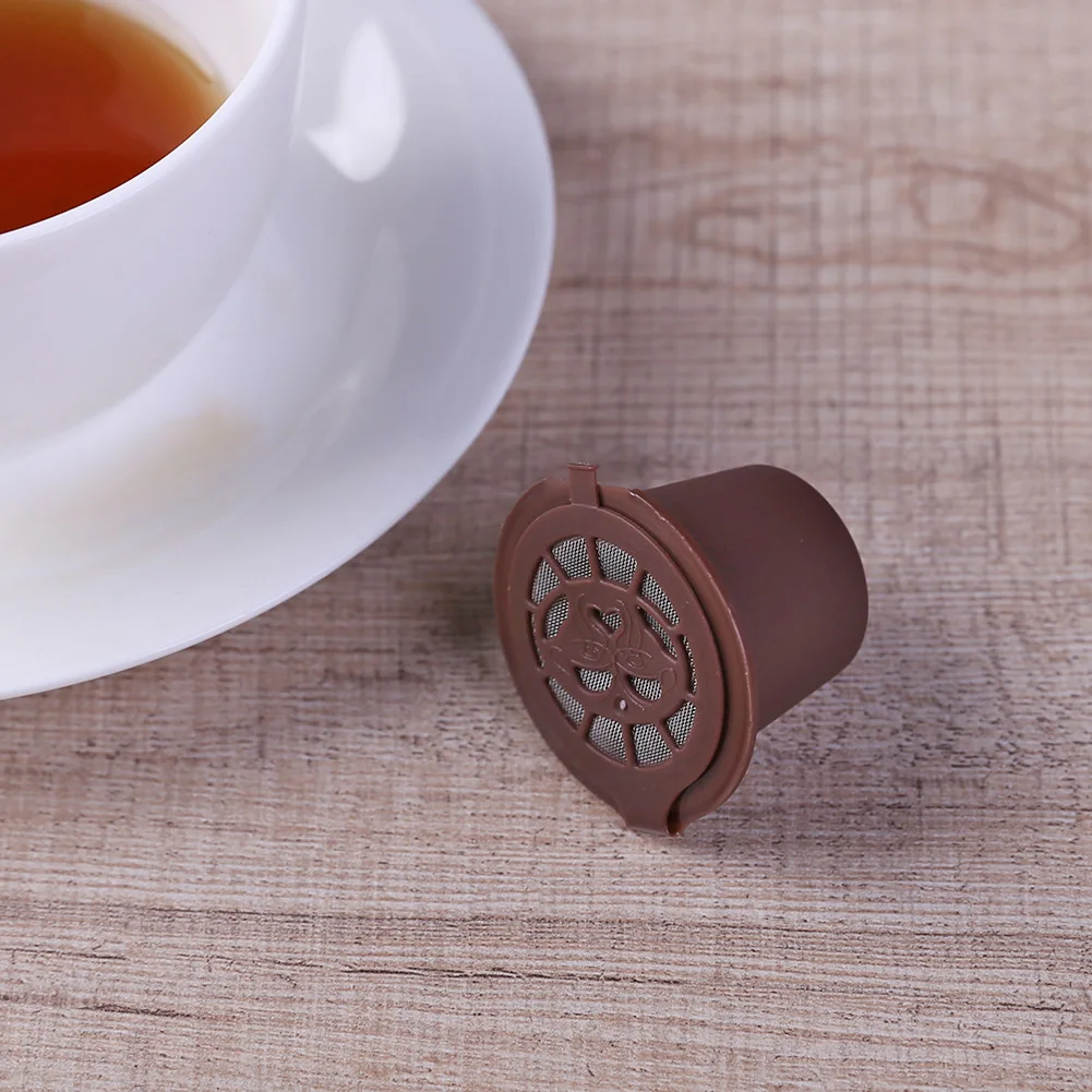 Refillable Coffee Capsule Filter 4pcs Compatible with Nesspresso Essenza Concept