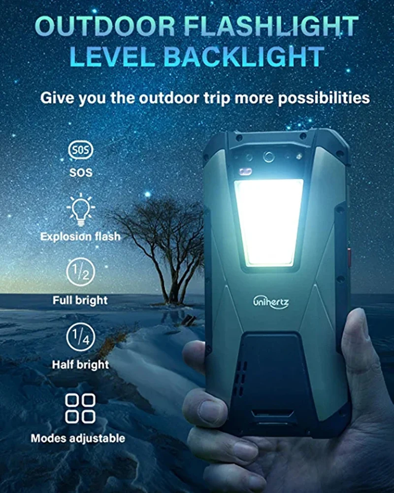Фото Прочный смартфон Unihertz TANK, 22000 мАч, Android 12, сотовый телефон ночного видения, 256 МП, G99, 8 ГБ, 12 Гб, ГБ №4
