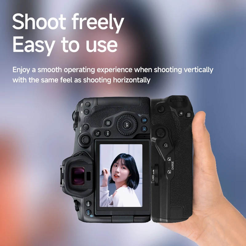 캐논 EOS R5 R5II R6 R6II용 BG-R20 배터리 그립 수직 그립
