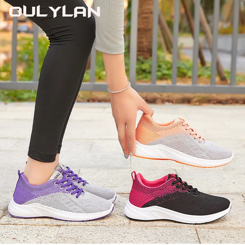 Women Spring Running Shoes Breathable Sneakers Lace up for Casual Sports Large Size 36-41 running shoes,womens sneakers