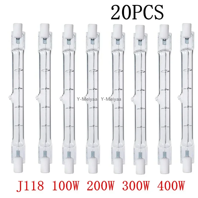 5/10/20PCS J118 100W 200W 300W 400W R7S LED Glass Tube COB Light Bulb High Power Corn Lamp Replace Halogen Light Wholesale