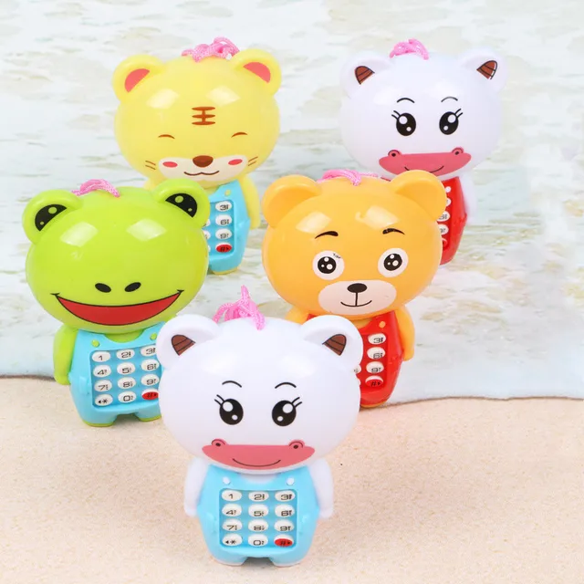 2021 Cartoon Music Phone Baby Toys Educational Early Learning Toy Mobile Telephone Gift for Kids Children with LED Light 6