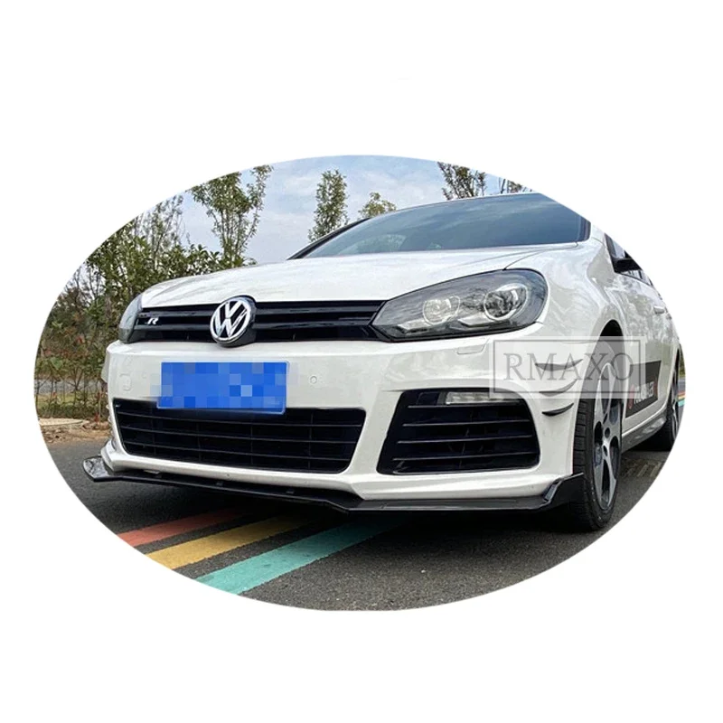 Per Volkswagen Golf 6R Body Kit Spoiler 2010-2012 Per Golf 6-R Abs Labbro Posteriore Spoiler Posteriore Paraurti Anteriore Diffusore Paraurti Protecto