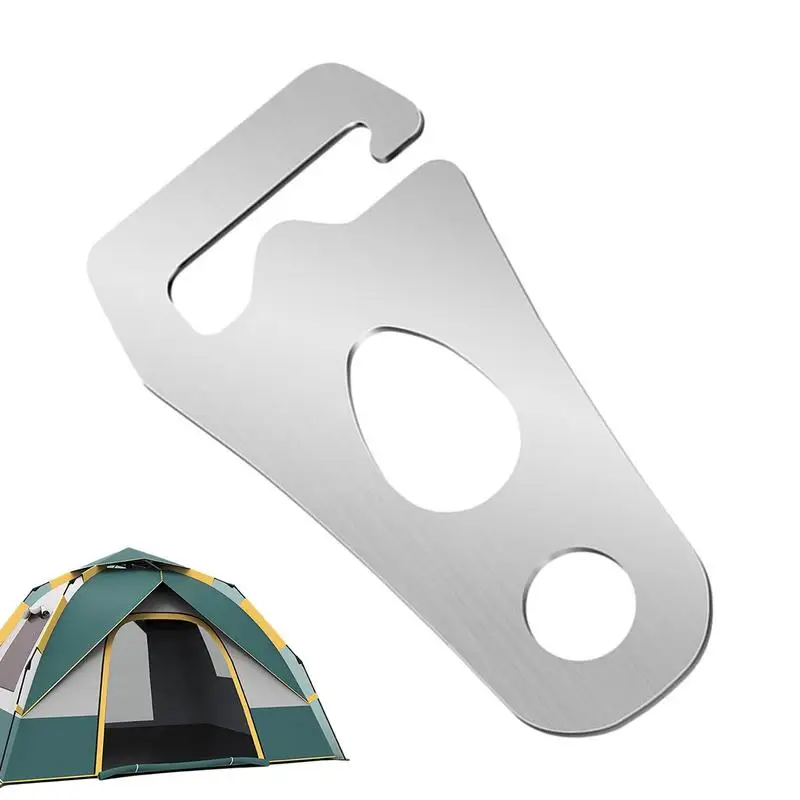 

Rope Tensioner Cord Tensioners Rope Adjuster Stainless Steel Rope Tensioner Camping Tent Guyline Cord Adjuster Ultralight Tent