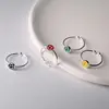 925 Sterling Silver Smile ​Adjustable Rings Wedding Engagement Jewelry For Women Wholesale   Dropshippin 1