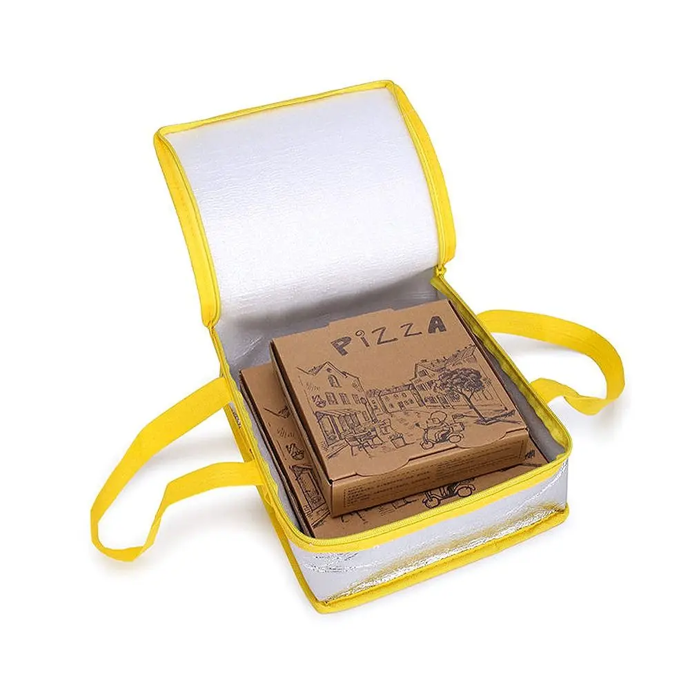 6/8/10/12 Zoll Isolier beutel Pizza Liefer beutel Faltbare Kühltasche Lebensmittel Thermische Eis packung Picknick Getränk Lagerung Liefer träger – Detail 11