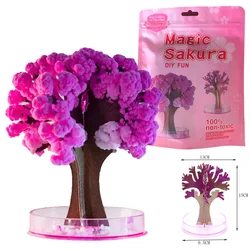 Magical Sakura Crystal Growing Cherry Blossom Tree - Desktop Science Novelty Gift (Sakura Tree)
