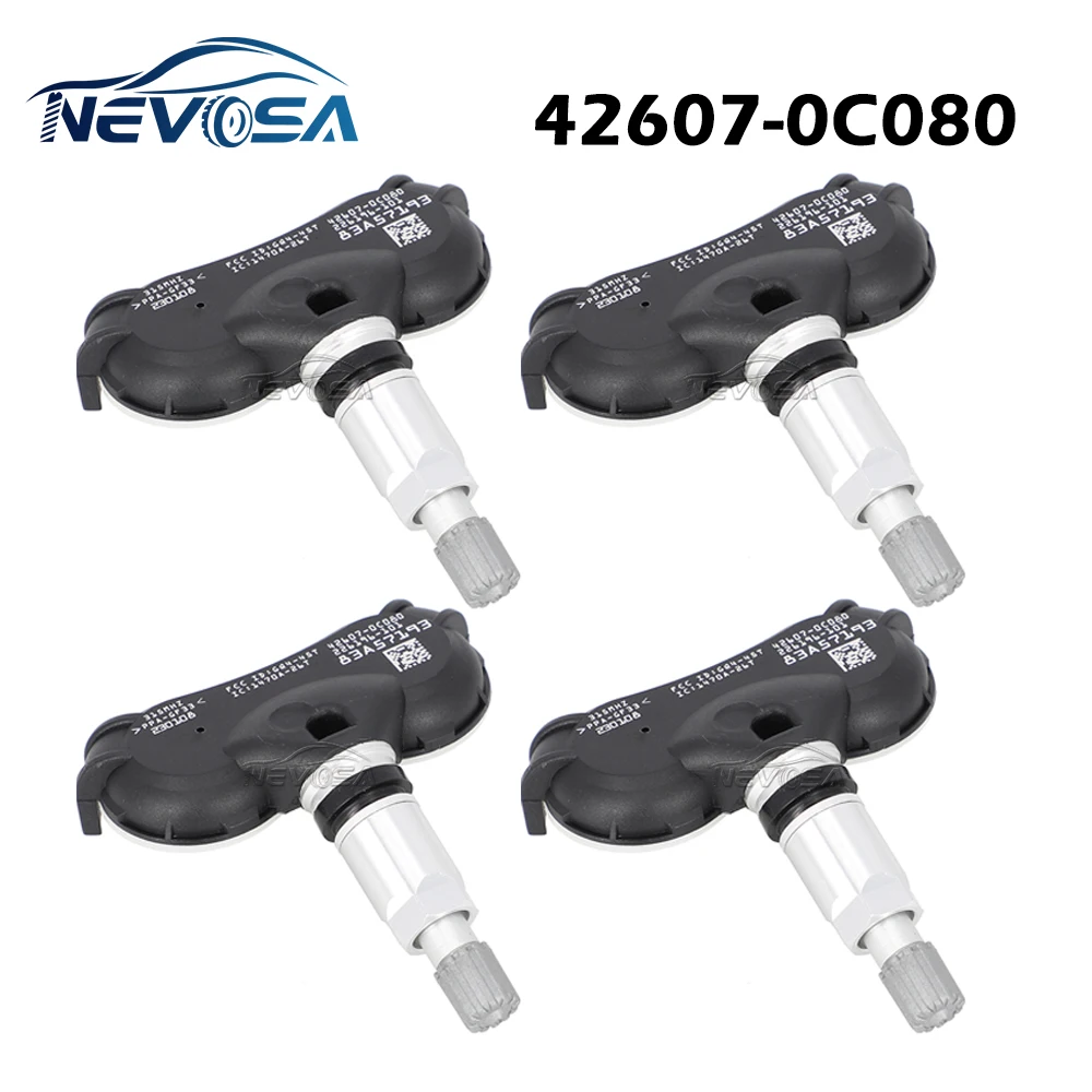 NEVOSA TPMS Sensors 42607-0C080 For Toyota Sienna 2006/01-2020/12 Sequoia 2008/01-2018/12 Tundra 2007/01-2011/12 42607-0C050 tpms tire pressure monitor systems 315mhz 42607 0c070 426070c070 42607 0c050 42607 08010 for toyota sequoia tundra