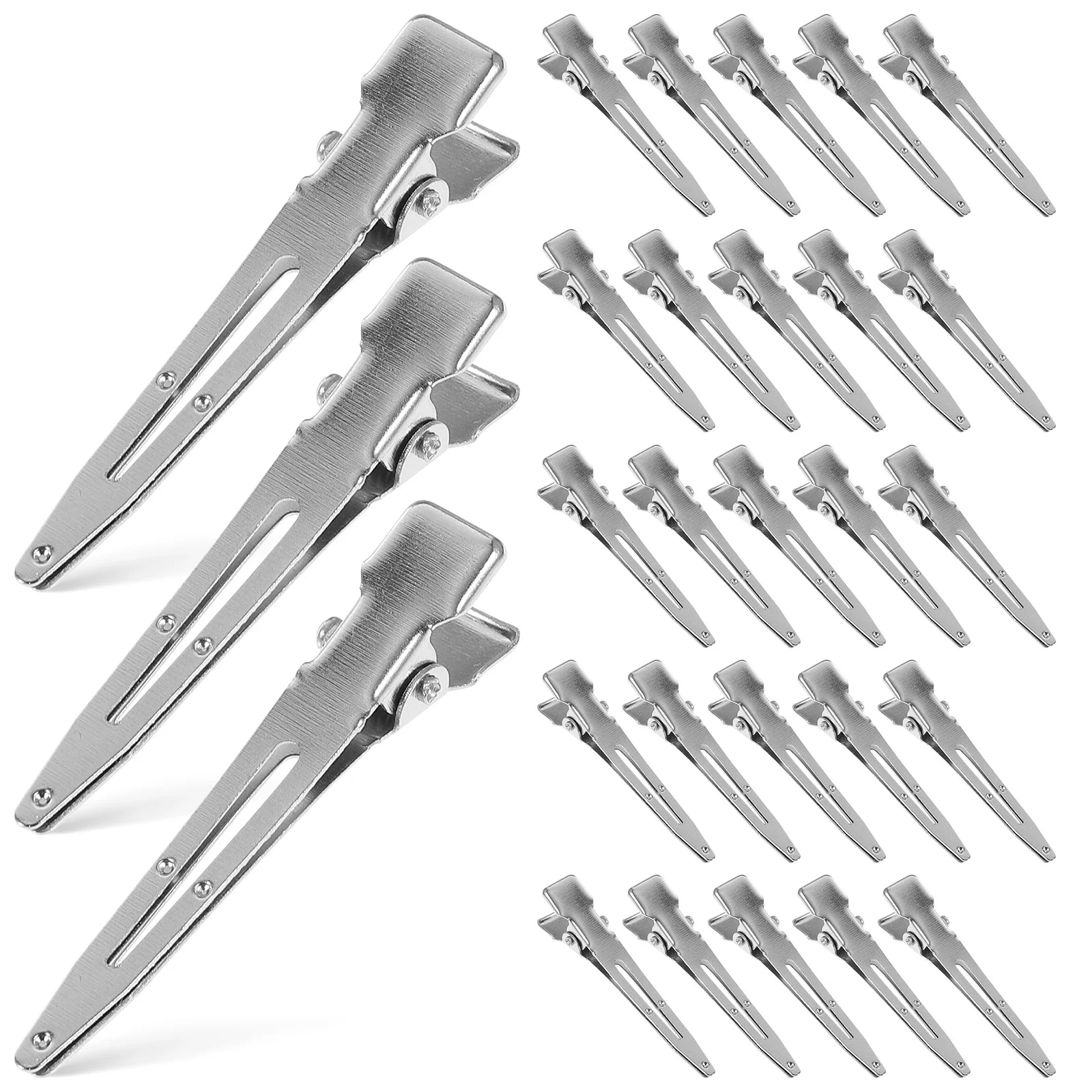 

50 Pcs Hair Barrette Clamp Alligator Clips for DIY Metal Bow Barrettes Bows Jaw