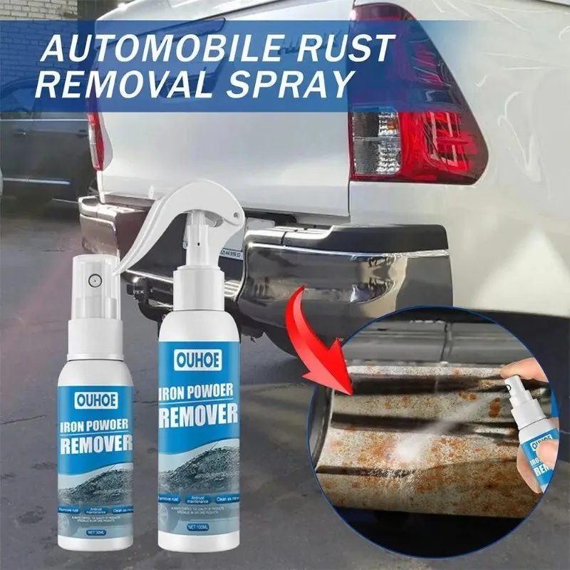 Paint Rust Remover Rust Remover Spray Metal Rust Remover Rust Remover Converter 30ML Car Rust Remover Spray Metal Cleaner Cleaning Rust Spray Iron Powder Remover Multi Purpose Auto Maintenance Liquid