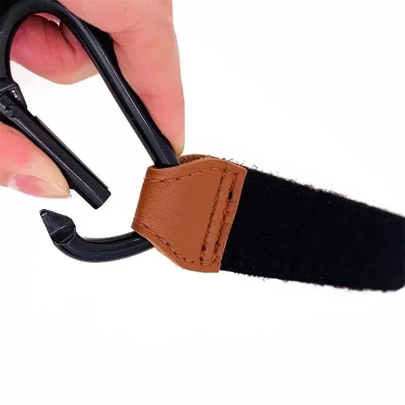 PU Leather Hook 1/2/4pcs Versatile Adjustable for Stroller Organize Accessories Strong Bearing