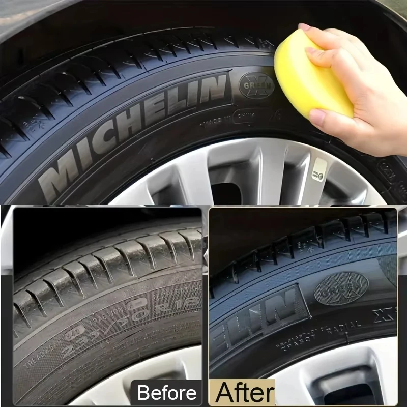 Black Shiny Tire Wax - Durable, Long-lasting Protection