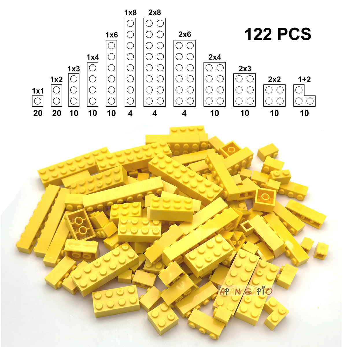 Yellow 122pcs