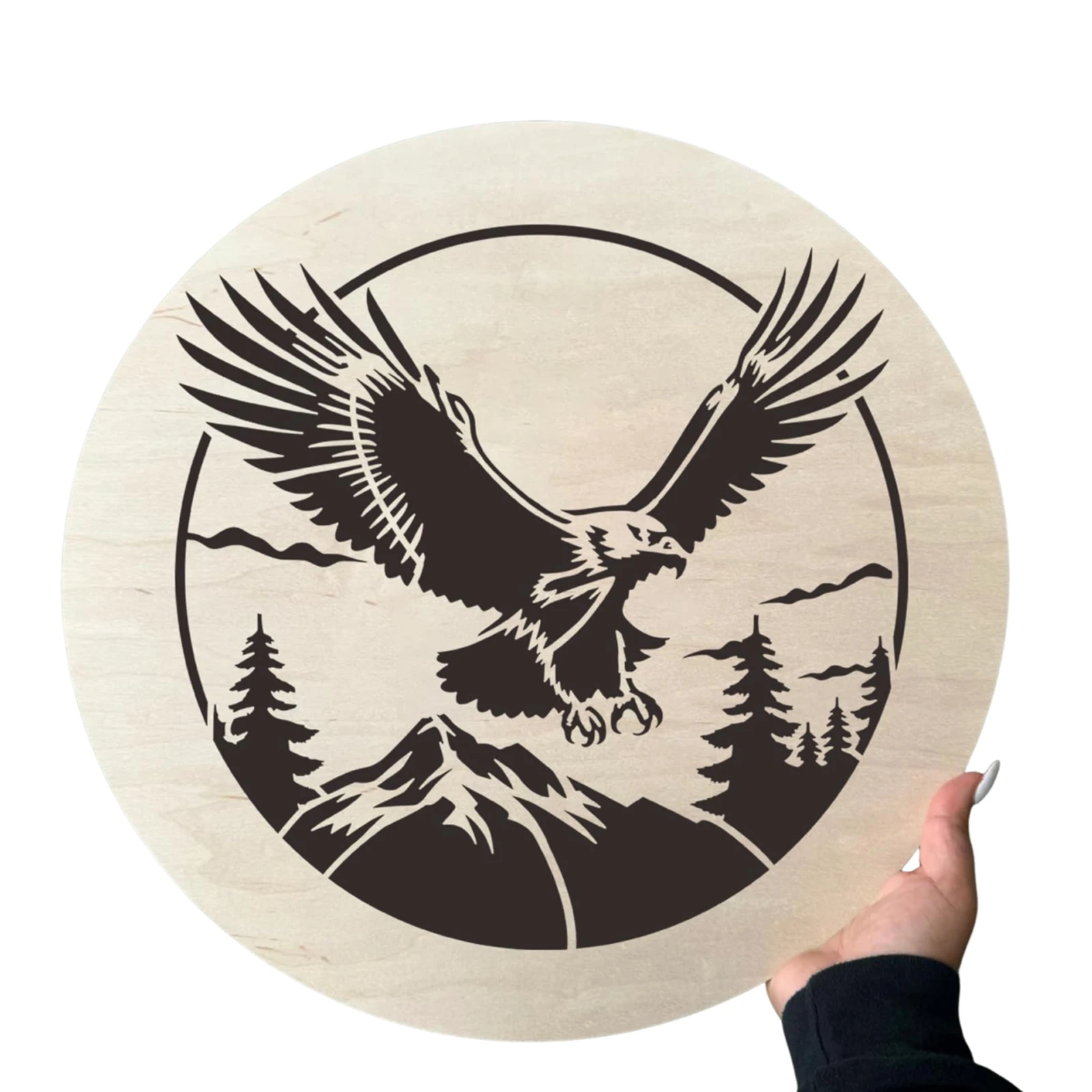 9개의 무모한 독수리 스텐실 템플릿 30 X 30cm 동물 스텐실 DIY 페인팅 템플릿 (나무, 유리, 벽, 돌, 직물, 캔버스용)