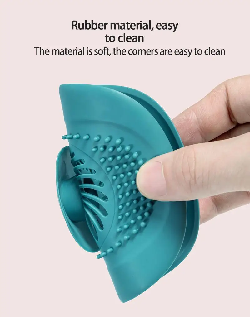 Silicone Sink Drain Strainer Shower Filter Drain Cover Stopper Sink Strainer Floor Hair Catcher Bathroom Accessorie