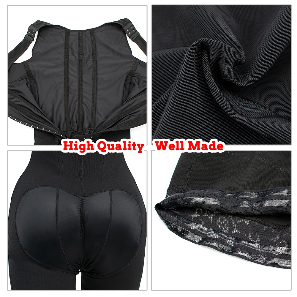 Fajas Colombianas Post Surgical Liposuction Reductoras Postpartum Girdle Stage 2 BBL Tummy Tucker Full Body Sculpting Shapewear