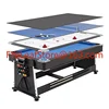 7FT New Fashion 4 In 1 Rotating Multi Game Table Set  with Billiard Table/ Air Hockey/Tennis/Dinning Table 1