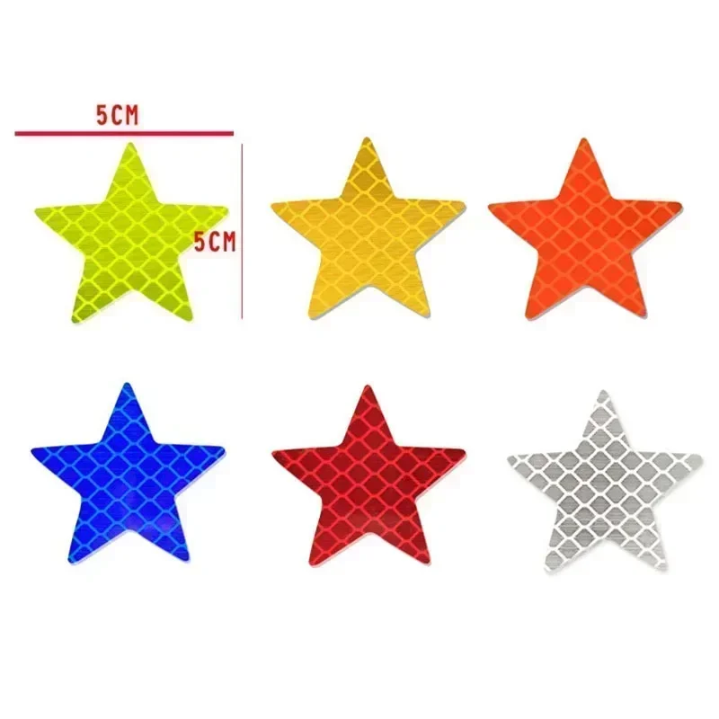 10Pc Car Bumper Reflective Safety Strip Stickers Car Star Reflective Sticker Reflective Warning Safety Tape