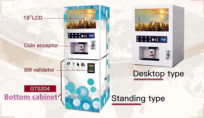 GS Automatic Nescaf Coffee Vending Machine For Commercial Investment 6