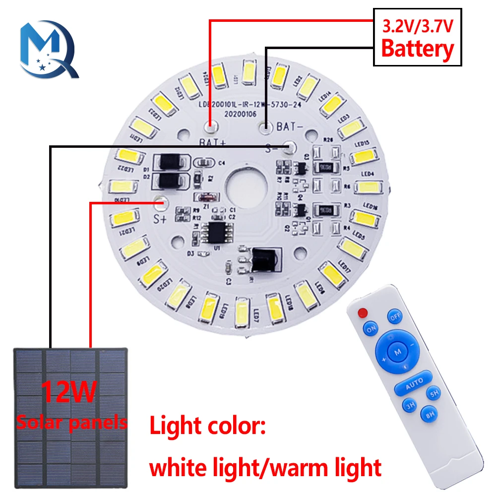 Solar Light Ceiling Light Replacement Led Module 3.2v 3.7v Led Panel