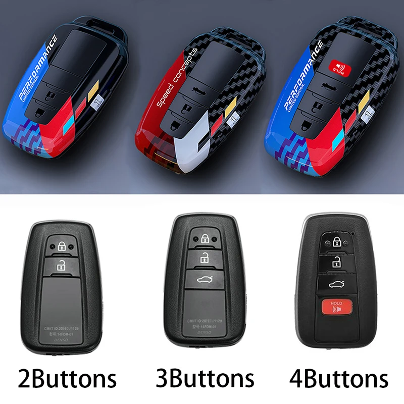 Premium Carbon ABS Car Key Case Protector - Enhanced Auto Accessory Cover