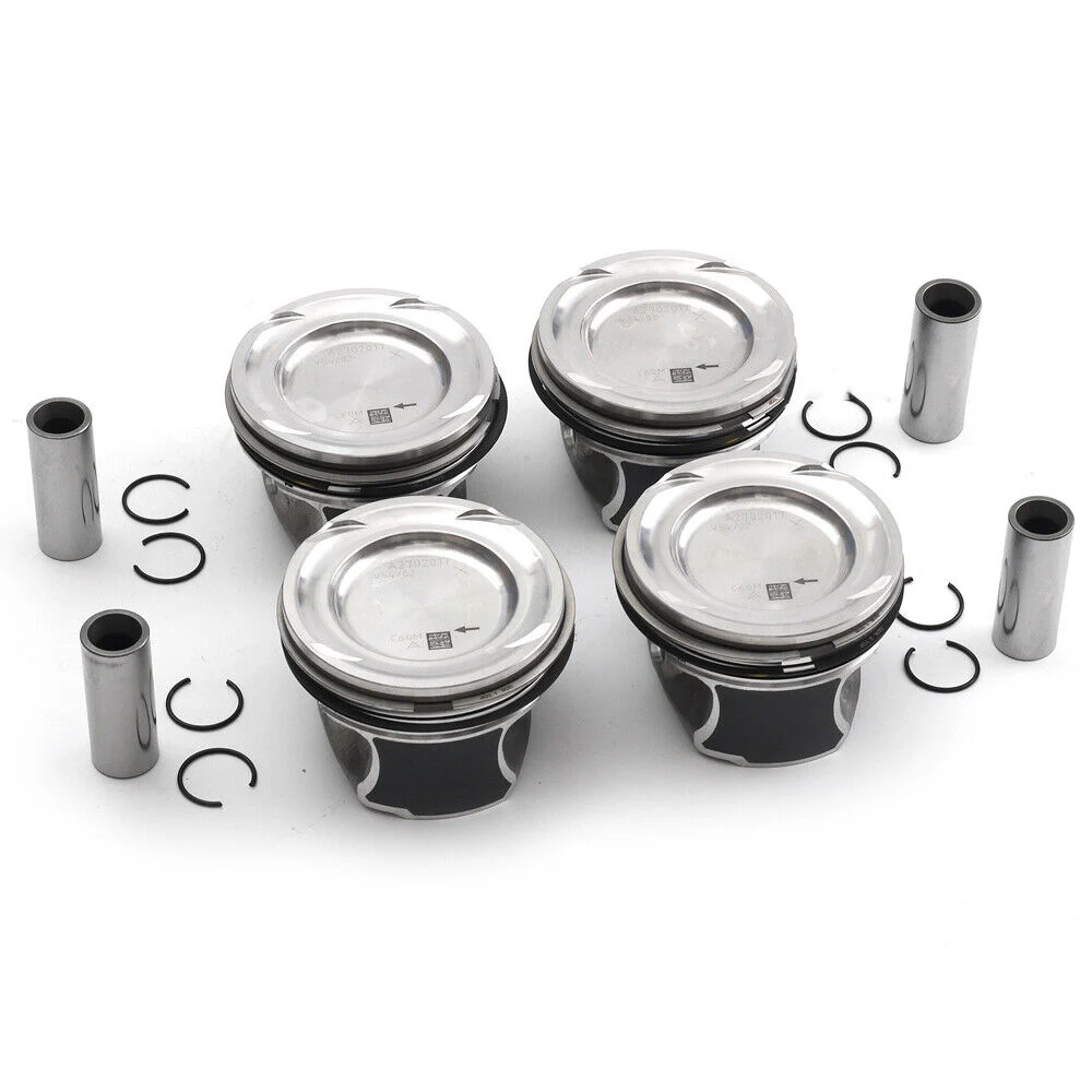

4PCS A2700302017 A2700300024 for Mercedes-Benz 2.0 T W176 C117 X15 6 W242 A250 CLA250 M270.920 2.0L L4 Pistons & Rings Set