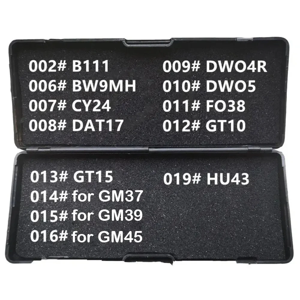 1-19 LiShi 2 in 1 B111 BW9MH CY24 DAT17 DWO4R DWO5 FO38 GT10 GT15 für GM37 GM39 GM45 HU43 Schlosserwerkzeuge für alle Arten