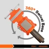 5-inch Jaw Width 5-inch Jaw Opening, 360-Degree Swivel Base with Anvil, Utility Combination Pipe Home Vise for Woodworking 5